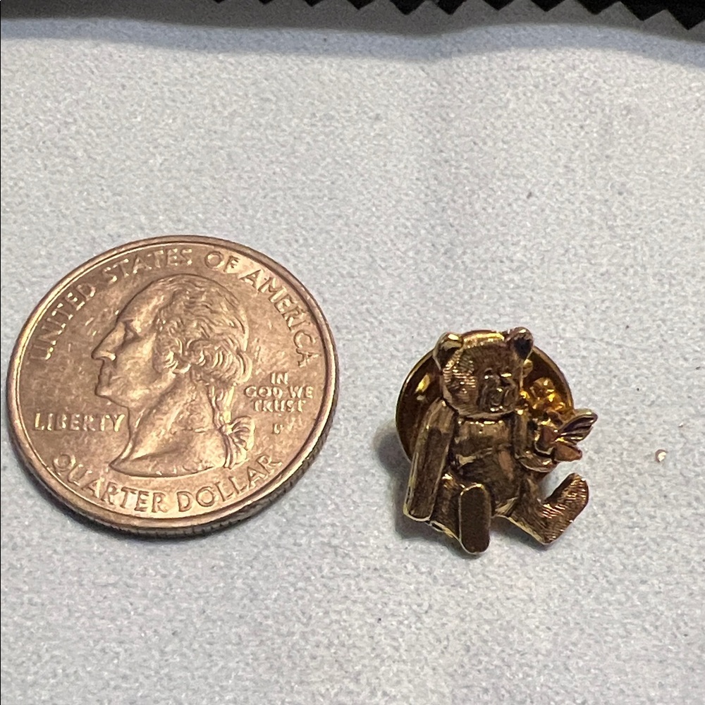 Gold Bear Pin for Small Pets